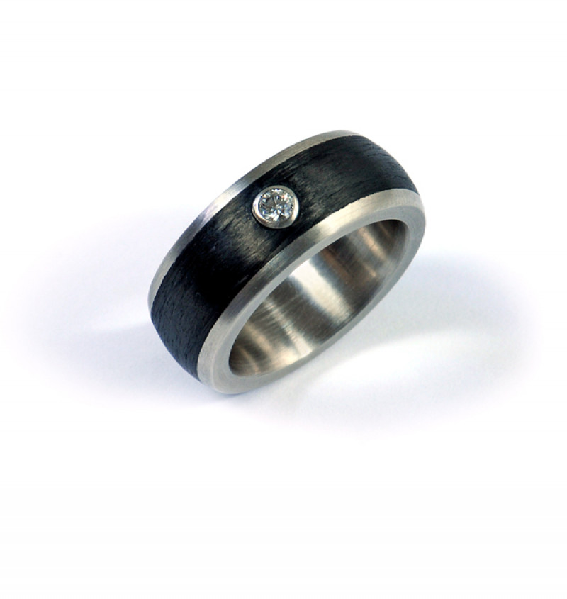 Ring Palladium Carbon Brillant (251080)